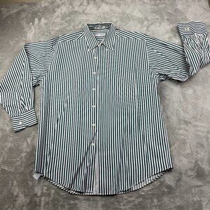 Geoffrey Beene Long Sleeve Cotton Button Down Men's Medium